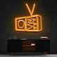 Retro-Fernseher LED-Neonschild