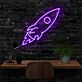 Rakete LED-Neonschild für Home Office Arbeitszimmer