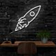 Rakete LED-Neonschild für Home Office Arbeitszimmer