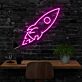 Rakete LED-Neonschild für Home Office Arbeitszimmer