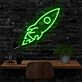 Rakete LED-Neonschild für Home Office Arbeitszimmer