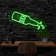 Bierflasche mit Ausgießen LED-Neonschild Bar Wohnzimmer