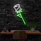 Rosenblüte mit Stiel LED-Neonschild Wohnzimmer Schlafzimmer