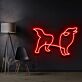 Hund LED-Neonschild Wohnzimmer Haustierladen