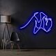 Abstrakte Linienzeichnung LED-Neonschild Wohnzimmer Studio