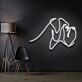 Abstrakte Linienzeichnung LED-Neonschild Wohnzimmer Studio