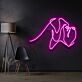 Abstrakte Linienzeichnung LED-Neonschild Wohnzimmer Studio