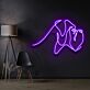 Abstrakte Linienzeichnung LED-Neonschild Wohnzimmer Studio