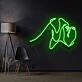 Abstrakte Linienzeichnung LED-Neonschild Wohnzimmer Studio