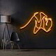 Abstrakte Linienzeichnung LED-Neonschild Wohnzimmer Studio