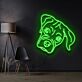 Hundekopf LED-Neonschild Wohnzimmer Haustierbereich