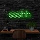 ssshh LED-Neonschild für Home Office Arbeitszimmer