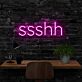 ssshh LED-Neonschild für Home Office Arbeitszimmer