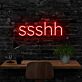 ssshh LED-Neonschild für Home Office Arbeitszimmer