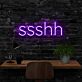ssshh LED-Neonschild für Home Office Arbeitszimmer