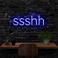 ssshh LED-Neonschild für Home Office Arbeitszimmer