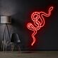 Schlange LED-Neonschild Wohnzimmer Bar