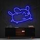 Springender Cartoon-Hund LED-Neonschild