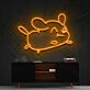 Springender Cartoon-Hund LED-Neonschild