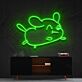 Springender Cartoon-Hund LED-Neonschild