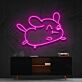 Springender Cartoon-Hund LED-Neonschild