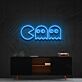 Pac-Man und Geister LED-Neonschild Gamingzimmer Wohnzimmer