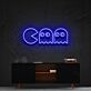 Pac-Man und Geister LED-Neonschild Gamingzimmer Wohnzimmer
