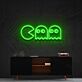 Pac-Man und Geister LED-Neonschild Gamingzimmer Wohnzimmer
