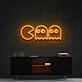 Pac-Man und Geister LED-Neonschild Gamingzimmer Wohnzimmer