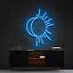 Halbmond mit Sonnenstrahlen LED-Neonschild Wohnzimmer Schlafzimmer