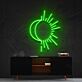 Halbmond mit Sonnenstrahlen LED-Neonschild Wohnzimmer Schlafzimmer