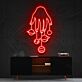 Hand mit hängenden Planeten LED-Neonschild Wohnzimmer Studio