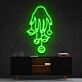 Hand mit hängenden Planeten LED-Neonschild Wohnzimmer Studio