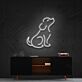 sitzender Hund LED-Neonschild Wohnzimmer Kinderzimmer