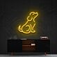 sitzender Hund LED-Neonschild Wohnzimmer Kinderzimmer