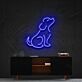sitzender Hund LED-Neonschild Wohnzimmer Kinderzimmer