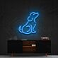 sitzender Hund LED-Neonschild Wohnzimmer Kinderzimmer