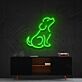 sitzender Hund LED-Neonschild Wohnzimmer Kinderzimmer