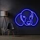 Dackelkopf LED-Neonschild Wohnzimmer Haustierliebhaber