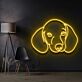 Dackelkopf LED-Neonschild Wohnzimmer Haustierliebhaber