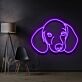 Dackelkopf LED-Neonschild Wohnzimmer Haustierliebhaber