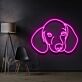 Dackelkopf LED-Neonschild Wohnzimmer Haustierliebhaber