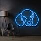 Dackelkopf LED-Neonschild Wohnzimmer Haustierliebhaber