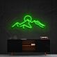 Berg mit Sonne LED-Neonschild Wohnzimmer Büro