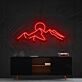 Berg mit Sonne LED-Neonschild Wohnzimmer Büro