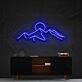 Berg mit Sonne LED-Neonschild Wohnzimmer Büro