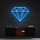 Diamant Symbol LED-Neonschild Wohnzimmer Büro