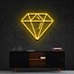 Diamant Symbol LED-Neonschild Wohnzimmer Büro
