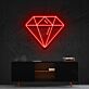 Diamant Symbol LED-Neonschild Wohnzimmer Büro