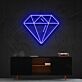 Diamant Symbol LED-Neonschild Wohnzimmer Büro